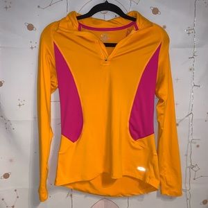 Amazing orange and pink Champion jacket💝